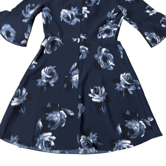 Kate Spade Navy Floral Dress Size 6 - Picture 8 of 14